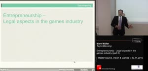Miniaturansicht - Entrepreneurship - Legal aspects in the game industry (part 2)
